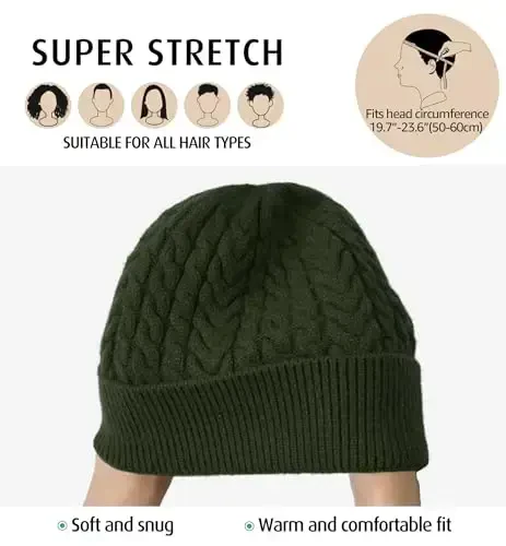 HiRui Knit Beanie Hats for Men Women Winter Hats Skull Caps Warm Classic Slouchy - 3