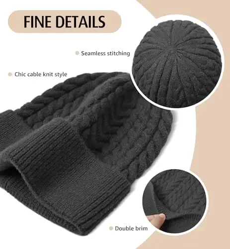 HiRui Knit Beanie Hats for Men Women Winter Hats Skull Caps Warm Classic Slouchy - HIRUI (1)