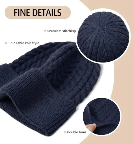HiRui Knit Beanie Hats for Men Women Winter Hats Skull Caps Warm Classic Slouchy - HIRUI TECH (1)
