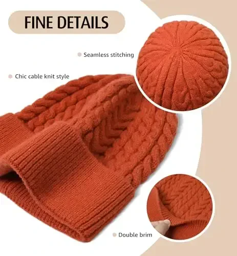 HiRui Knit Beanie Hats for Men Women Winter Hats Skull Caps Warm Classic Slouchy - 2