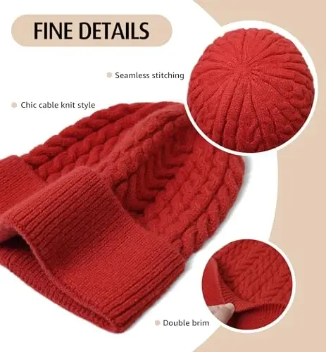 HiRui Knit Beanie Hats for Men Women Winter Hats Skull Caps Warm Classic Slouchy - HIRUI TECH (1)