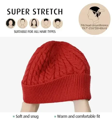 HiRui Knit Beanie Hats for Men Women Winter Hats Skull Caps Warm Classic Slouchy - 3
