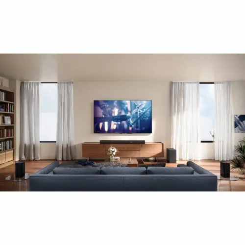 Hisense 5.1 Ch Soundbar R652 with a total of 440W output, Rear Surround Speakers, 6.5” Wireless Subwoofer, Dolby Atmos and DTS Virtual X, Easy Connect - 9