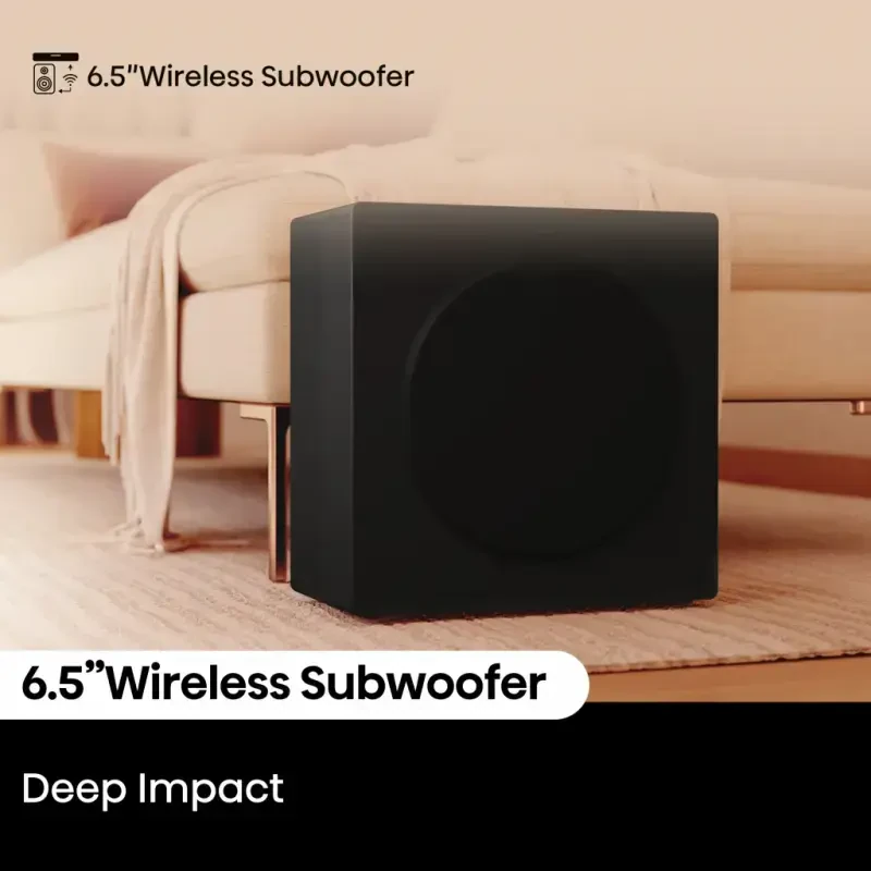 Hisense 5.1 Channel 540W Soundbar with Wireless Subwoofer and 2 Wireless Rear Speakers (HS5100) - 4