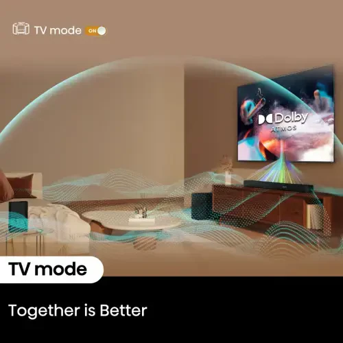 Hisense 5.1 Channel 540W Soundbar with Wireless Subwoofer and 2 Wireless Rear Speakers (HS5100) - 8