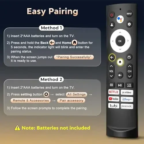 Voice Remote Control Replacement for Hisense Smart Google TV，Compatible with Hisense QLED UHD Mini-LED ULED Google TVs - 6