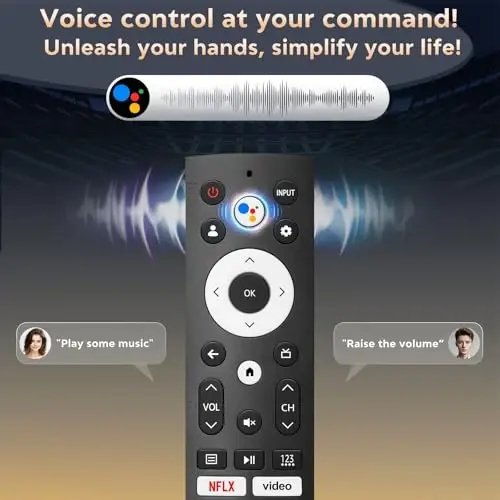Voice Remote Control Replacement for Hisense Smart Google TV，Compatible with Hisense QLED UHD Mini-LED ULED Google TVs - 4