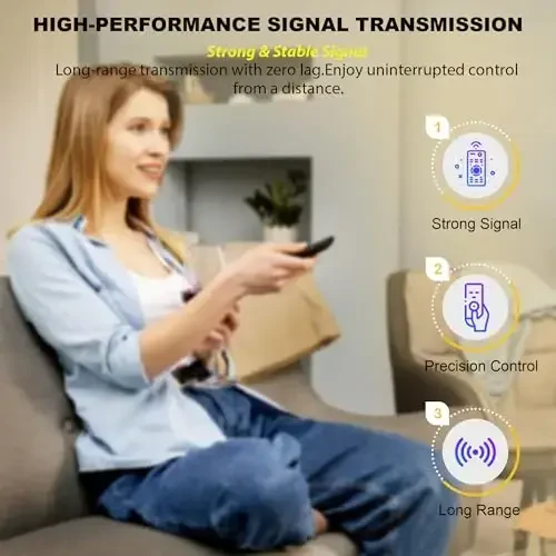 Hisense Smart Google TV uchun almashtirish pulti - Hisense UHD 4K ULED Android Google TV'lar bilan mos keluvchi universal pult - 6 ta tezkor tugma - Ovoz funksiyasi yo'q, oson sozlash - 4