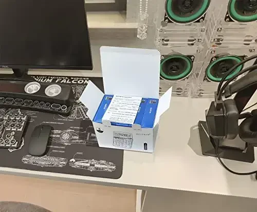 Hisoblagichlar, BESTWYA 12 raqamli ikki tomonlama qo'lda ishlaydigan stol hisoblagichi katta LCD displey, katta sezgir tugma bilan (qora, 5 dona) - 4