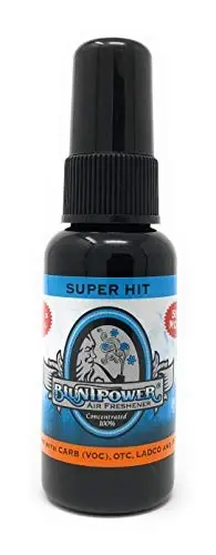 BluntPower (Super Hit, 1 Pack) Concentrated Air Freshener for Room and Car - Oil-Based Diffuser Spray Bottle - Long-Lasting Bathroom, Car Freshener, & Odor Eliminator - 1