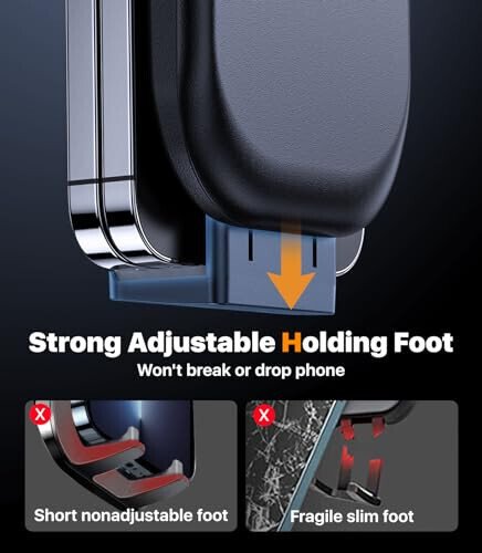 hitolza Ultra Stable Phone Holders for Your Car [Powerful & 360 Adjustable Suction Cup] Universal Car Phone Holder Mount Long Arm Flexible Car Mount for Dashboard Windshield Air Vent All Phone Case - 10