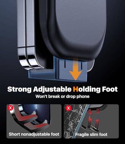 hitolza Ultra Stable Phone Holders for Your Car [Powerful & 360 Adjustable Suction Cup] Universal Car Phone Holder Mount Long Arm Flexible Car Mount for Dashboard Windshield Air Vent All Phone Case - 10