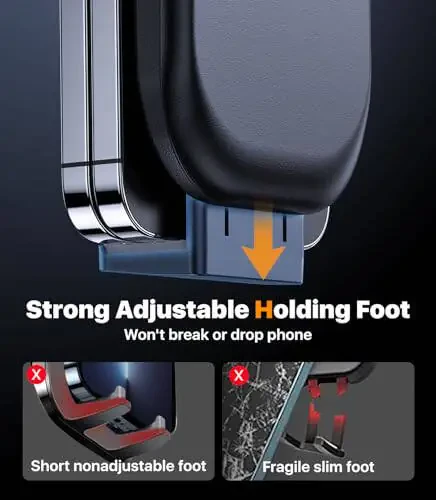 hitolza Ultra Stable Phone Holders for Your Car [Powerful & 360 Adjustable Suction Cup] Universal Car Phone Holder Mount Long Arm Flexible Car Mount for Dashboard Windshield Air Vent All Phone Case - 10