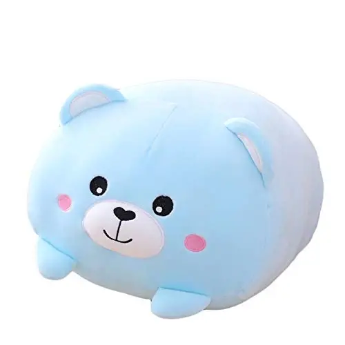 hitoshe Bear Plush Stuffed Animal Toy Cylindrical Hugging Pillow Gifts for Kids Birthday, Valentine, Christmas, 8inch - 1