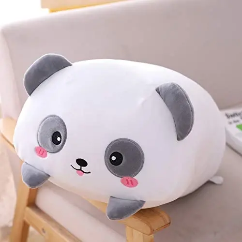 hitoshe Panda Plush Stuffed Animal, Soft Panda Plush Hugging Pillow Cylindrical Body Pillow Toy Gifts for Kids, 33.5
