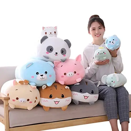 hitoshe Panda Plush Stuffed Animal, Soft Panda Plush Hugging Pillow Cylindrical Body Pillow Toy Gifts for Kids, 33.5