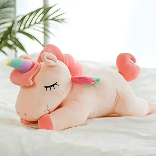 hitoshe Unicorn Stuffed Animal, Soft Unicorn Plush Hugging Pillow Toy Gifts for Kids (Pink, 19.6 in) - HITOSHE (1)