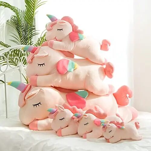 hitoshe Unicorn Stuffed Animals, Soft Unicorn Plush Hugging Pillow Toy Gifts for Kids (White, 12 in) - 4