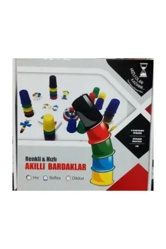 Hızlı Bardaklar Pratik Bardaklar Renkli Bardaklar Akıl Oyunu - ELIF