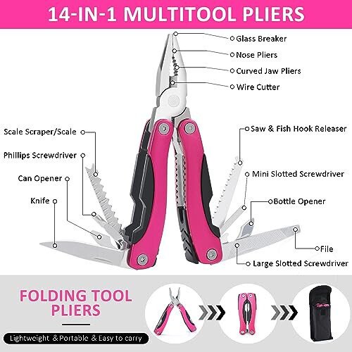 HLWDFLZ Car Emergency Kit with Portable Air Compressor - Roadside Emergency Kit for Vehicles, Winter Car Safety Roadside Assist Kit, Emergency Car Kit for Teen Girl and Ladies M-75 - 4