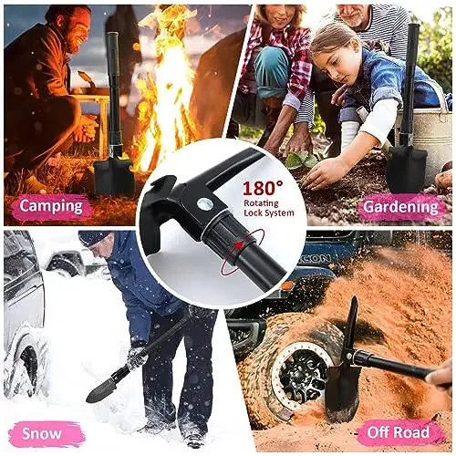 HLWDFLZ Car Emergency Kit with Portable Air Compressor - Roadside Emergency Kit for Vehicles, Winter Car Safety Roadside Assist Kit, Emergency Car Kit for Teen Girl and Ladies M-75 - 6