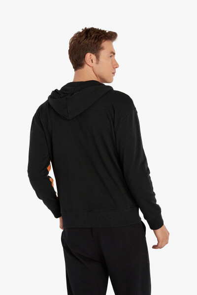 Hmlates Zip Erkek Siyah Sweatshirt 921897-2001 - 4