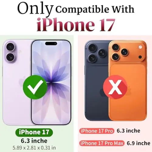 HNHYGETE for iPhone 17 Case with Screen Protector: [Military Grade 20ft. Drop Tested] Slide Camera Cover Ring Shockproof Protective Phone Case for - iPhone 17 (Blue) - HNHYGETE (1)