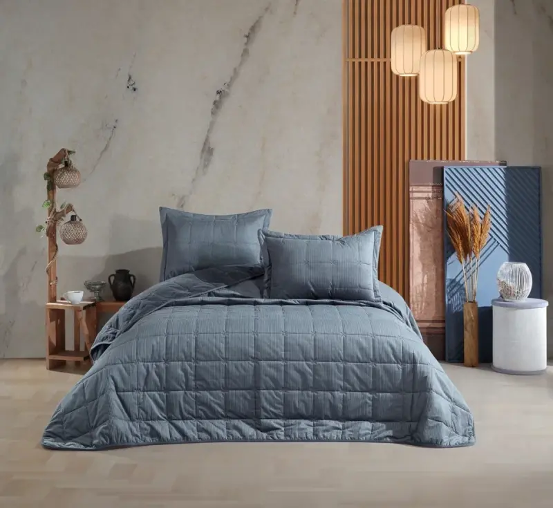 Hobby Ambiance Yatak Örtüsü Gri - NEVRESIMDUNYASI