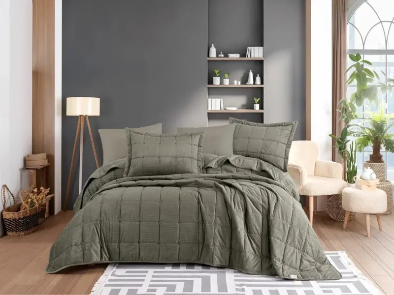 Hobby Ambiance Yatak Örtüsü Yeşil - NEVRESIMDUNYASI