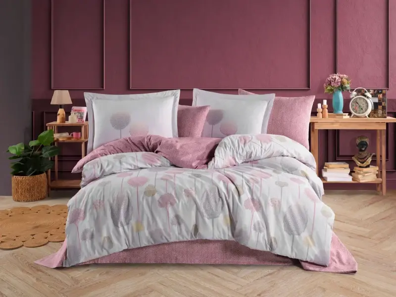 Hobby Çift Kişilik Poplin Nevresim Berina Diamond - 1