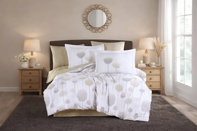 Hobby Çift Kişilik Poplin Nevresim Berina Gold - 1