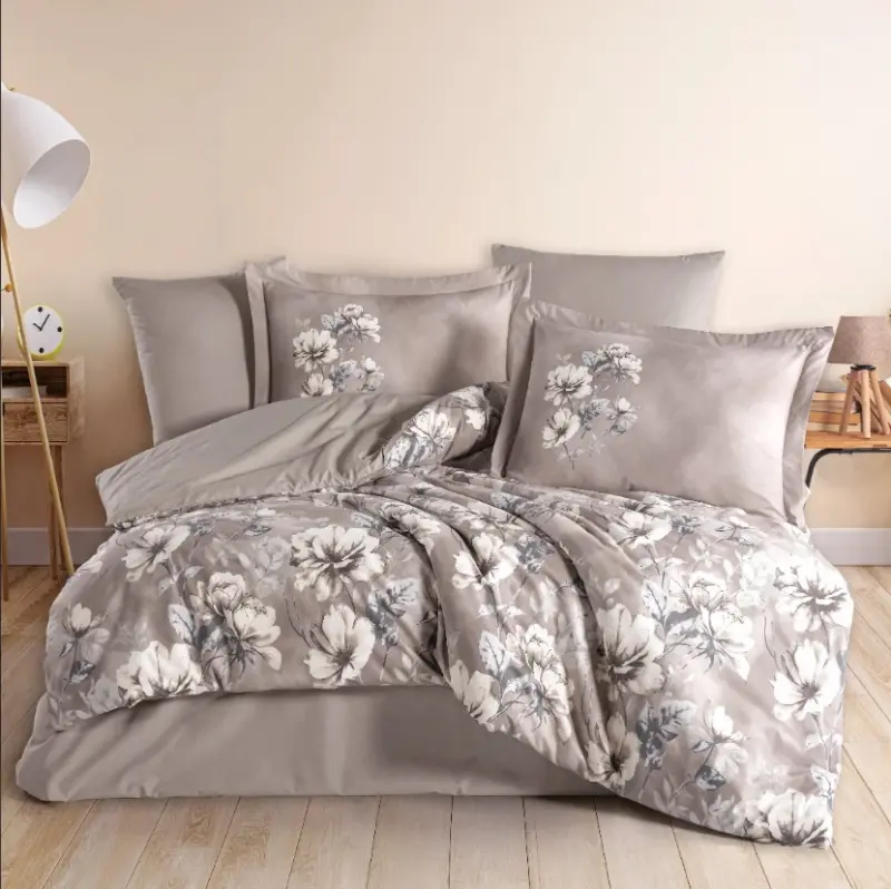 Hobby Çift Kişilik Poplin Nevresim Larmina Toprak - NEVRESIMDUNYASI
