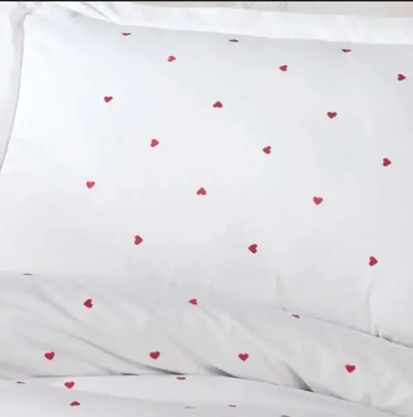 Hobby Çift Kişilik Poplin Premium Nakışlı Nevresim Lubow Beyaz 8698499179899 - 3