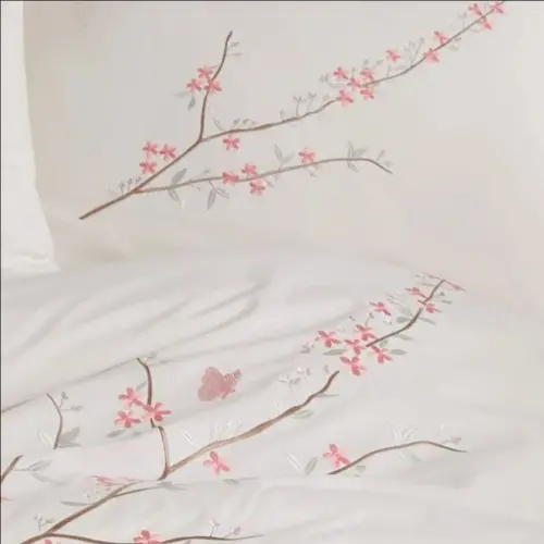 Hobby Çift Kişilik Poplin Premium Nakışlı Nevresim Vera Krem - 3