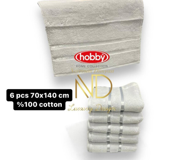 Hobby Dolce Light Blue 70x140 6-Piece Towel Set - 2