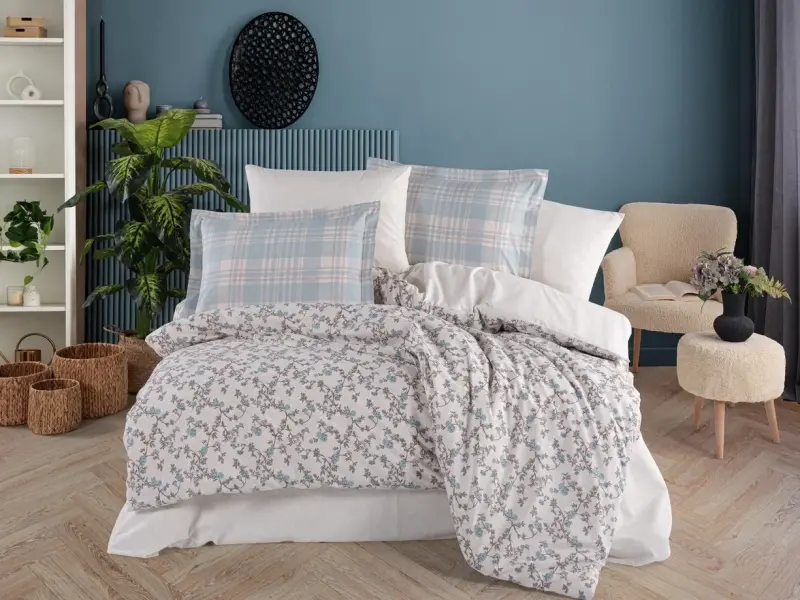 Hobby Double Poplin Duvet Cover Lola Blue - 1