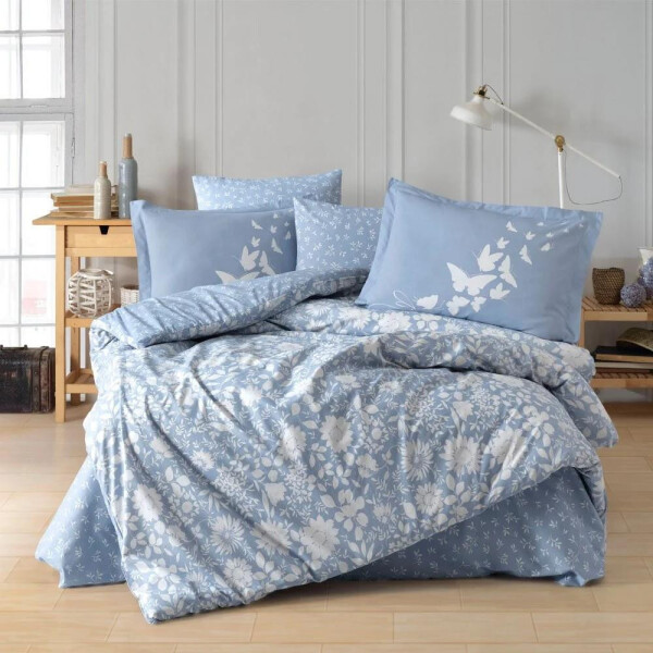 Hobby Double Poplin Duvet Set Hira Blue - 1