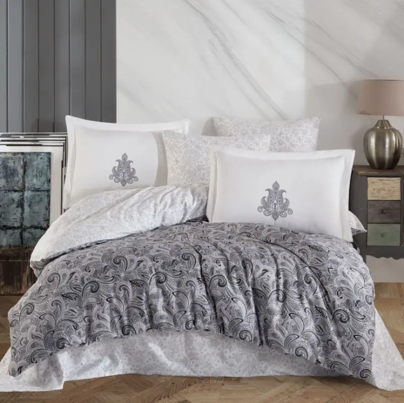 Hobby Double Sateen Sheet Set Mirabel Gray - 1