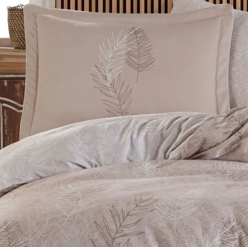 Hobby Double Satin Bed Linen Fiona Cream - 2