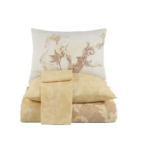 Hobby Double Size Ranforce Duvet Cover Set Avangarde Cream - 4