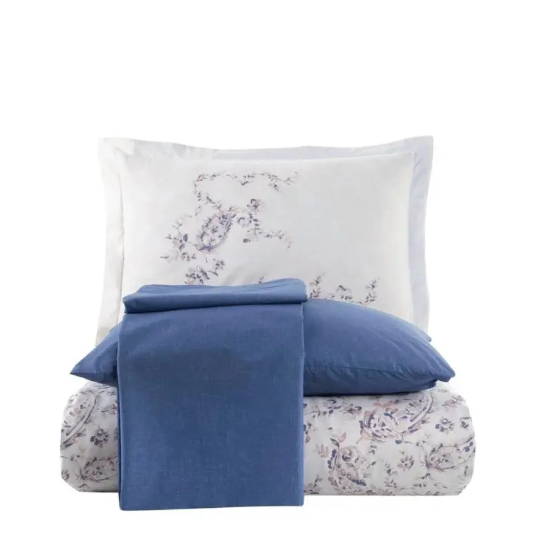 Hobby Double Size Ranforce Duvet Cover Set Calvina Blue - 2