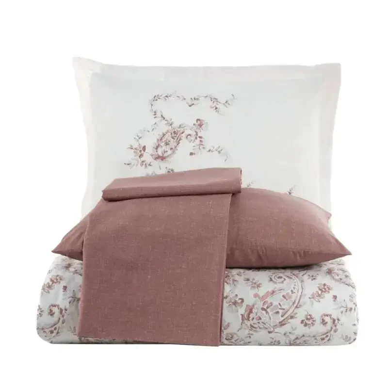 Hobby Double Size Ranforce Duvet Cover Set Calvina Coffee - 2