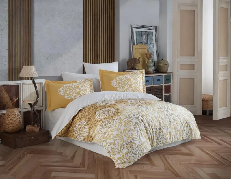 Hobby Двуспальный Поплиновый Пододеяльник Serenity Gold - 1