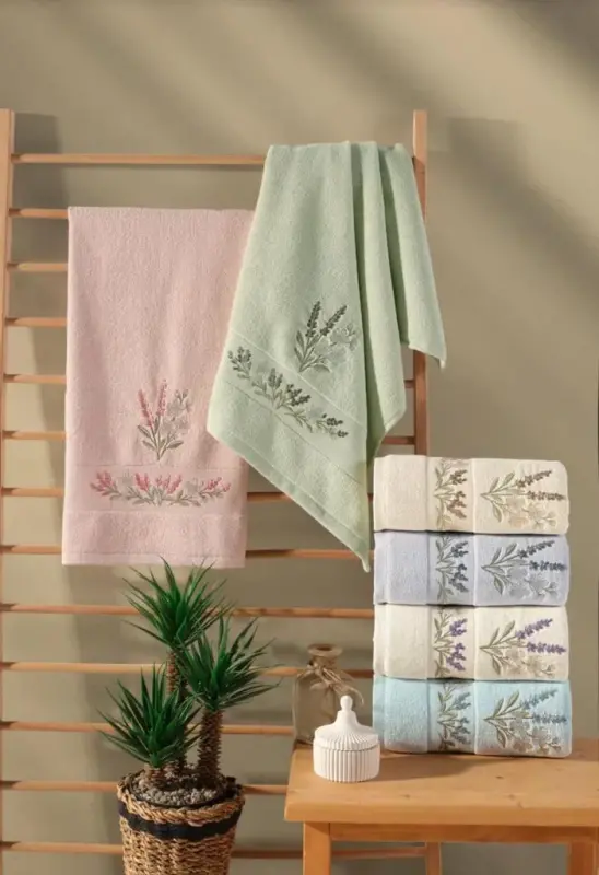 Hobby Eliza Style 2 6lı Havlu 50x90 Asorti - 1