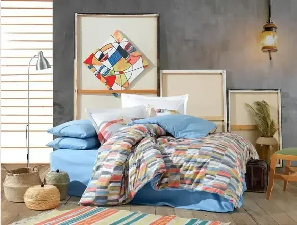 Hobby Kingsize Poplin Duvet Cover Mikado Mustard - 1