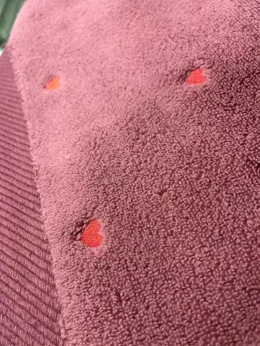 Hobby Lubow Love Fuchsia Qizil Nakshli 70x140 6'li Sochiqlar To'plami - MODAZONE (1)