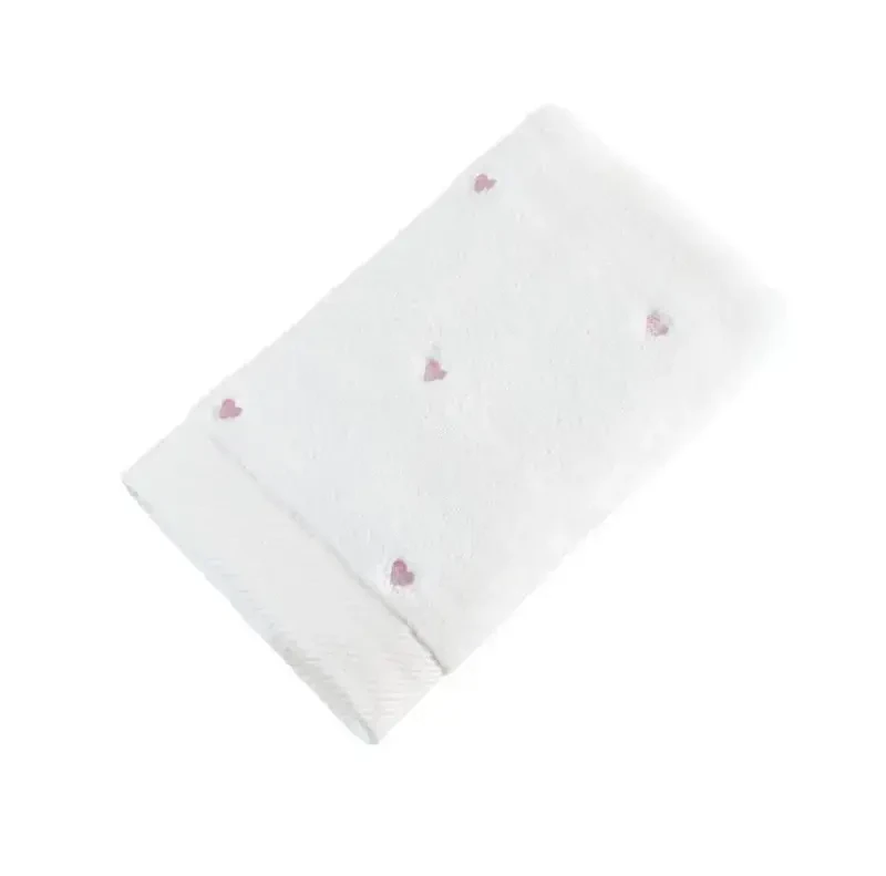 Hobby Lubow Love White Embroidered Powder 50x90 6-Piece Towel Set - 2