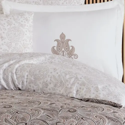 Hobby Mirabel Coffee Double Sized Satin Bedlinen - 2