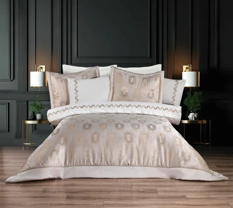 Hobby New Chasmere Çeyiz Seti Krem - NEVRESIMDUNYASI