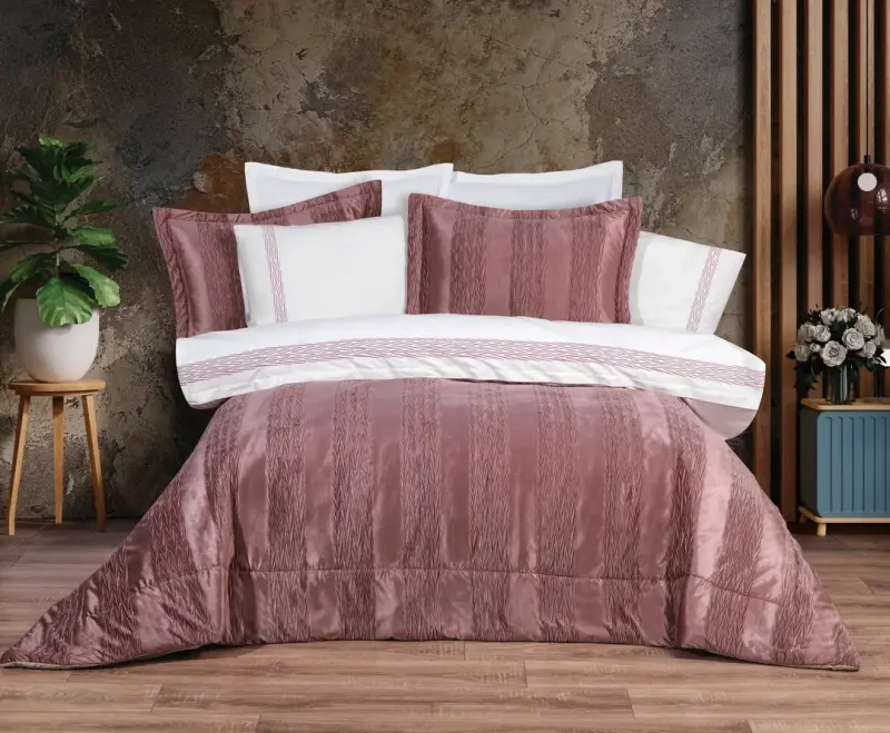 Hobby Nirvana Yatak Örtüsü Seti Pembe - NEVRESIMDUNYASI